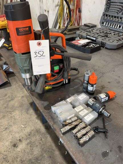 Vevor Magnetic Drill, Bits, & Chucks image