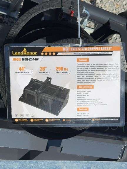 Mini Skid Steer Grapple Bucket image