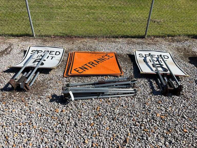 Group of Signs with Stands image