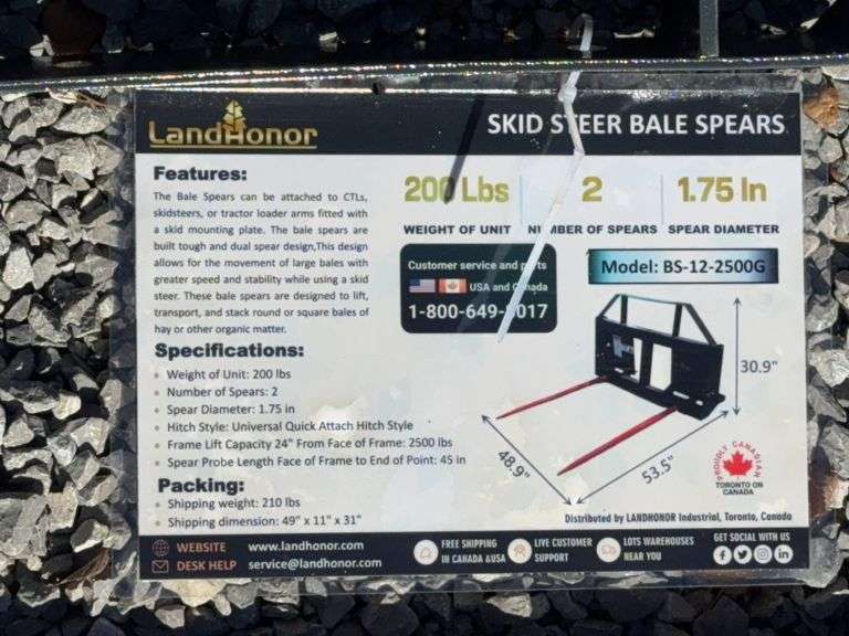 Skid Steer Bale Spear image