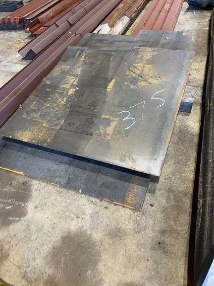 (2) Pcs 1/4' Metal Plate 4' x 4' & 4' x 6' image