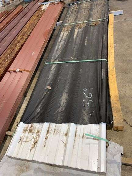 (45) 26 Ga. 39" x 13' White Aluminum Sheeting image