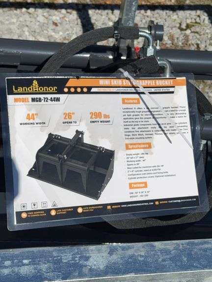 Mini Skid Steer Grapple Bucket image