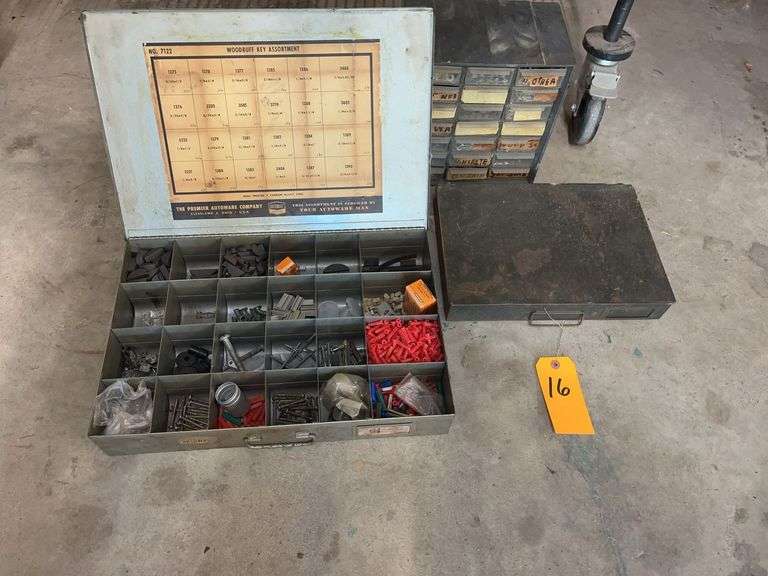 Screw Cabinet, Electrical Assortment, Wood Keys image