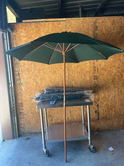 (6) 6' Bistro Outdoor Umbrellas image