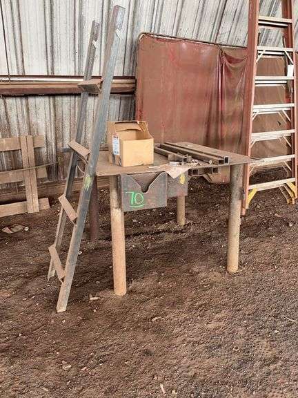 Steel Work Table, 3/8" Top image