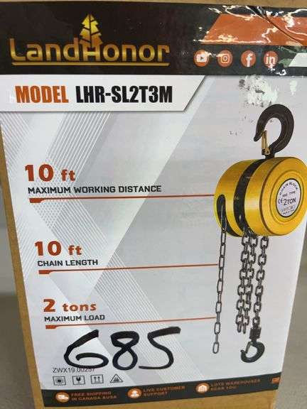 2 Ton Lift Hand Chain Hoist image