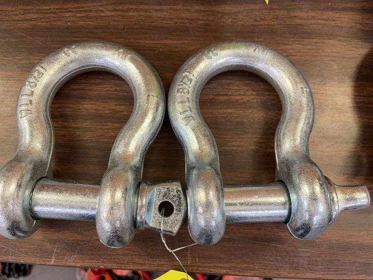 (2) 8.5 T 1" Anchor Shackles image