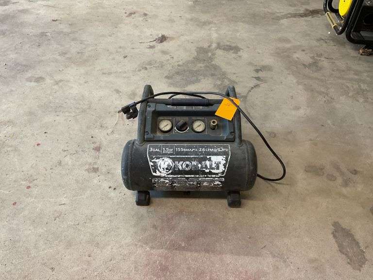 Kobalt 3 Gallon Air Compressor - Works image