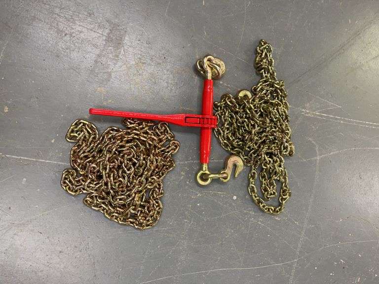 5400 Lb. Ratchet Binders & (2) 5/16" Chains image