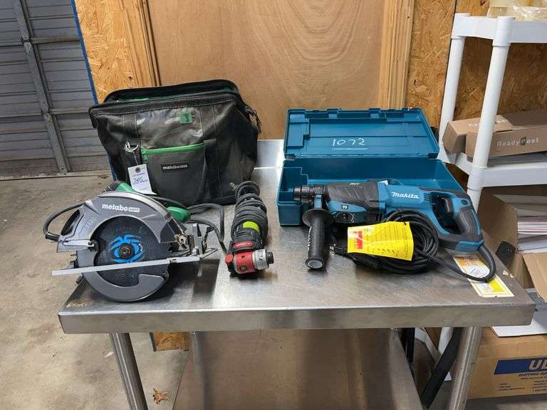 Corded Makita Hammer Drill with Case & image