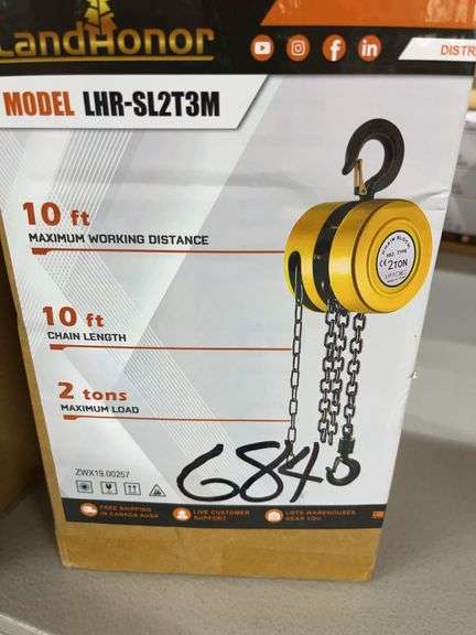 2 Ton Lift Hand Chain Hoist image