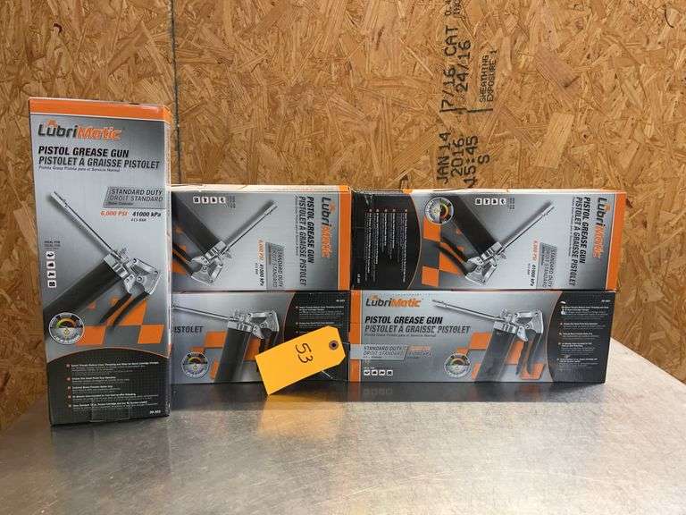 (5) New Pistol Grip Style Grease Guns image