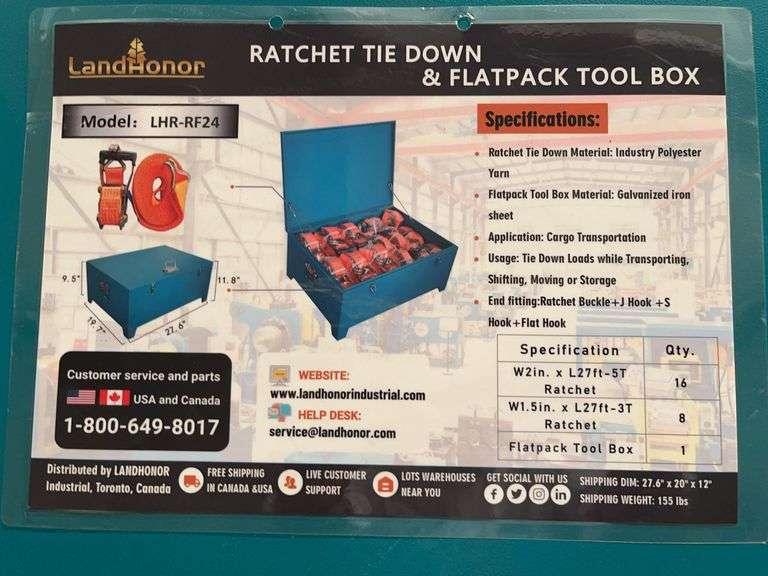 Ratchet Tie Down & Flatpack Tool Box image