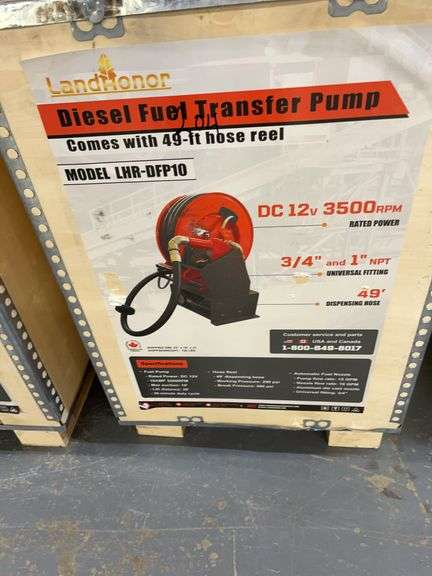 Unused Diesel Fuel Transfer Pump with Reel image