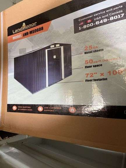 6' x 8' Galvanized Apex Roof Metal Shed image