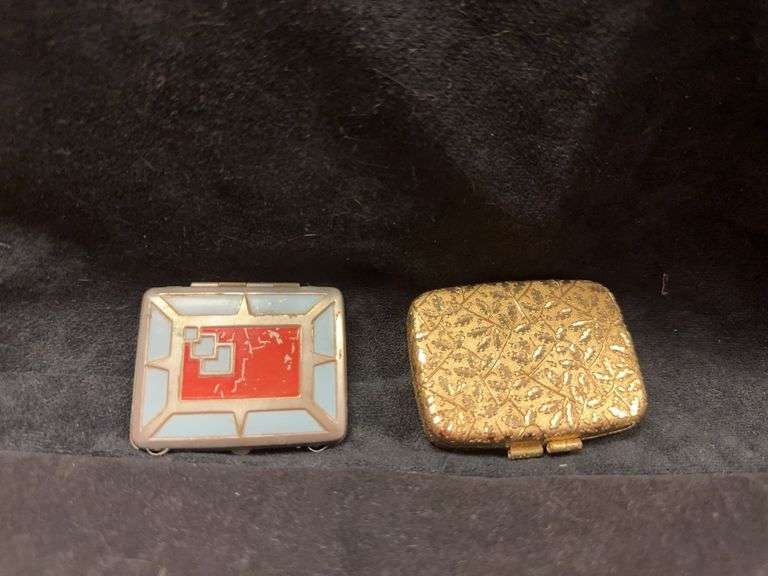 Art Deco Purse and Vintage Revlon Compact image