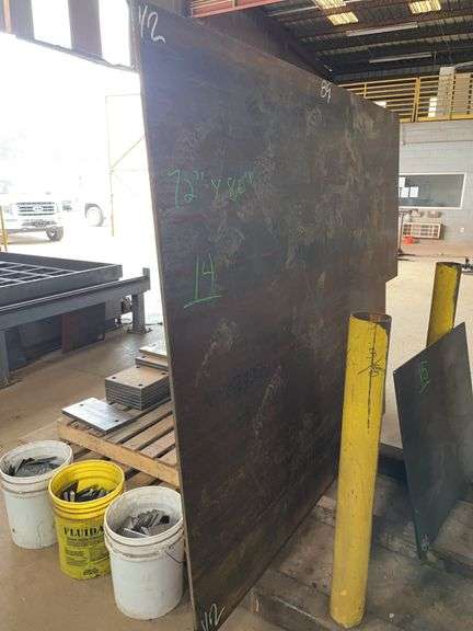 72" x 80" x 1/2 Steel Plate image