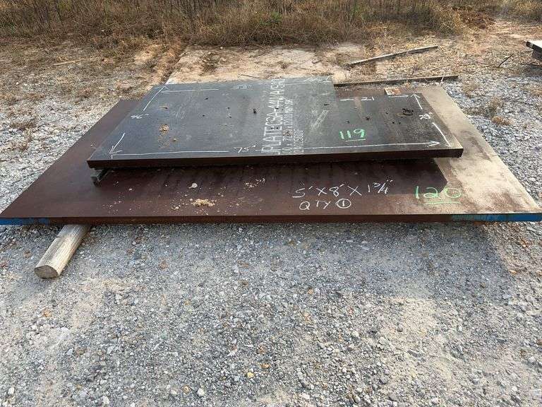 (1) 5' x 8' x 1 3/4 Steel Plate image