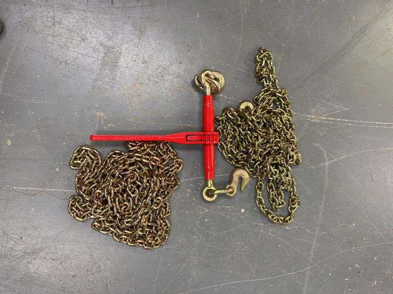 5400 Lb. Ratchet Binders & (2) 5/16" Chains image