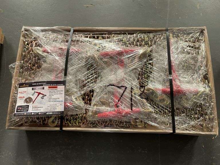 (15) 9200Lb Ratchetbinders & G70 Chains image