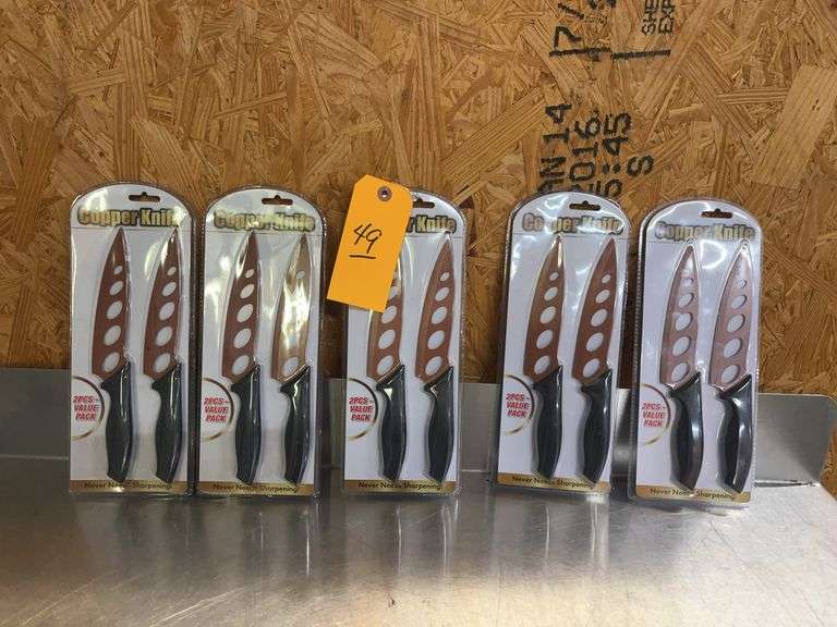 (5) New 2 Piece Copper Knife Set image