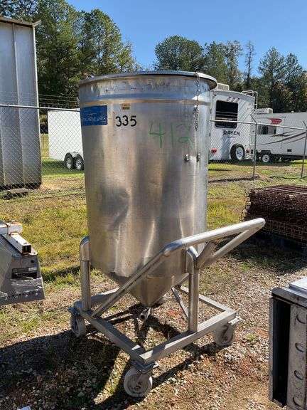 Stainless Steel Hopper on Wheels image