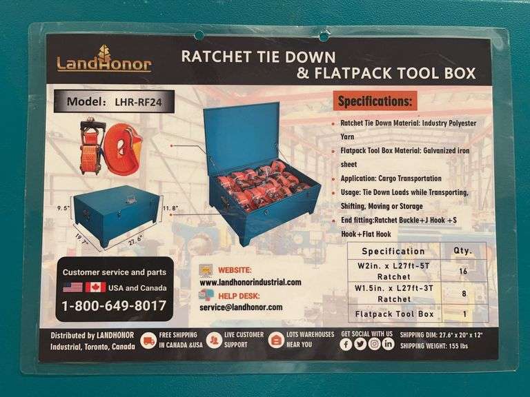 Ratchet Tie Down & Flatpack Tool Box image