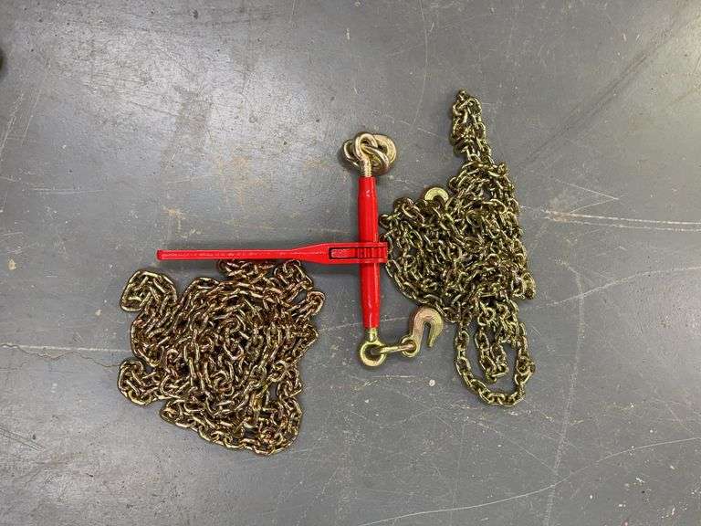 5400 Lb. Ratchet Binders & (2) 5/16" Chains image