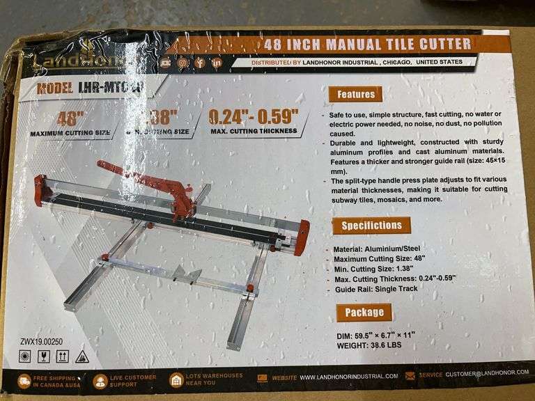 Unused Manual Tile Cutter image