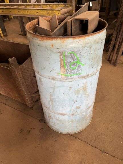 55 Gal Drum of Scrap Steel image