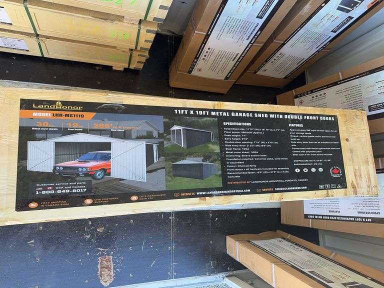 11' x 19' Metal Garage Shed image