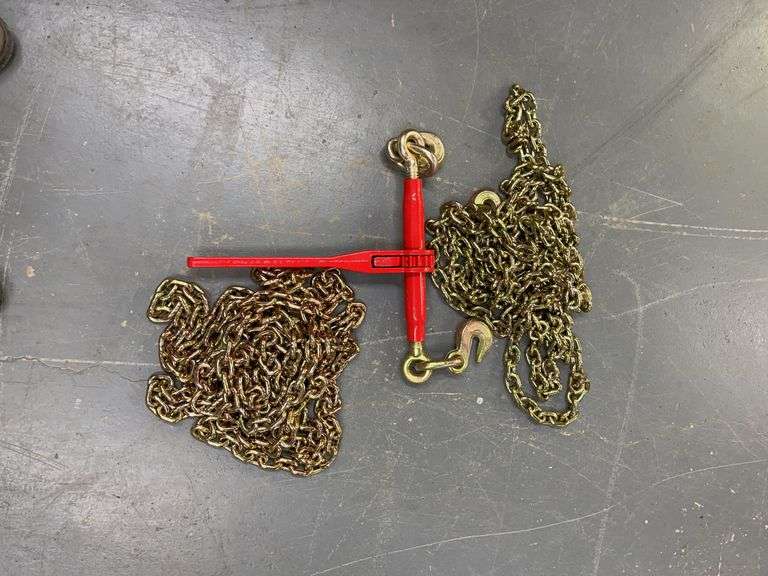 5400 Lb. Ratchet Binders & (2) 5/16" Chains image