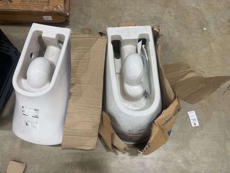 (2) New Duravit Wall Mounted Toilets image