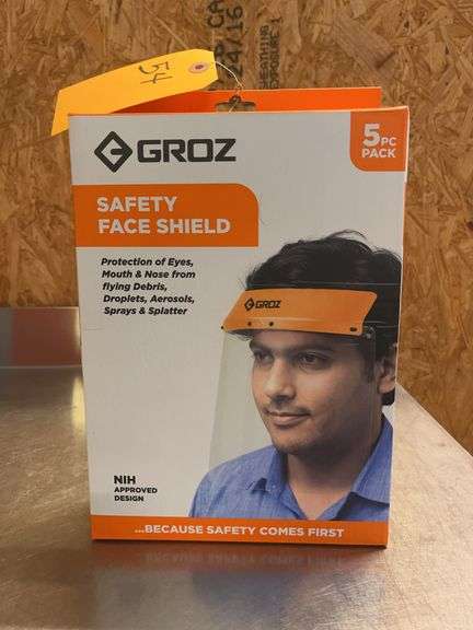 (5) New 5 Pack Clear Safety Face Shields image