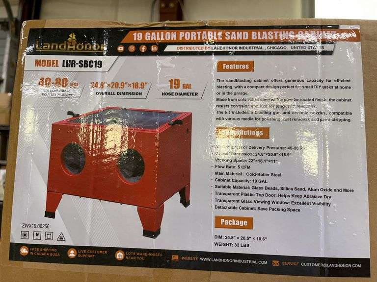 Unused Sand Blasting Machine image