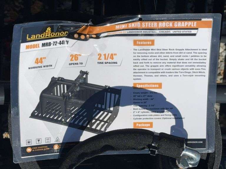 Mini Skid Steer Grapple Bucket image