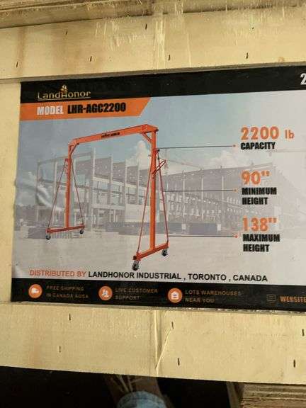 2200 Lb Adjustable Height All-Stell Gantry Crane image