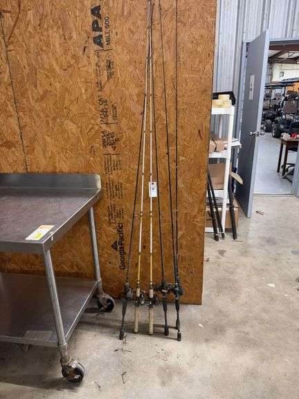 Group of Fishing Poles & Reels image