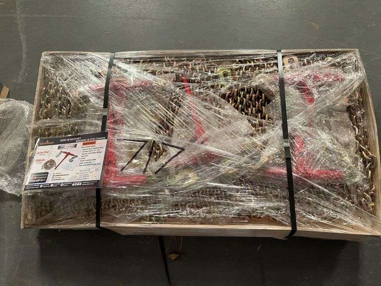 (15) 9200Lb Ratchetbinders & G70 Chains image