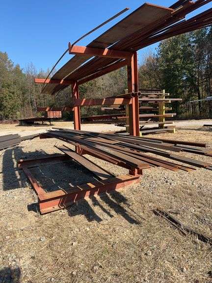 Single Sided Cantilever  Steel Rack, 10', Rack Only!! image