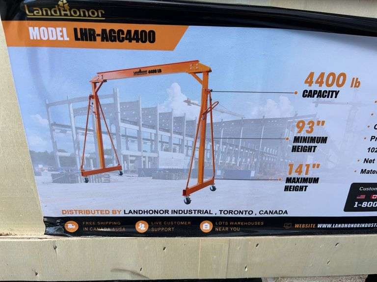 4400 Lb Adjustable Height All-Stell Gantry Crane image