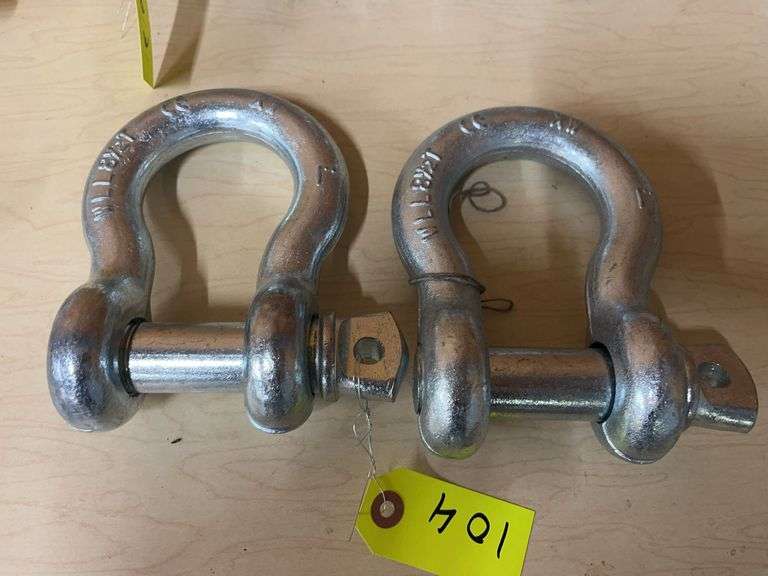 (2) 8.5 T 1" Anchor Shackles image