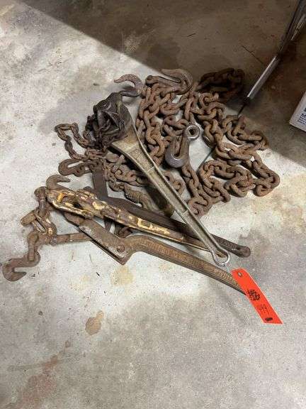 1/2" Chain, 10' Hooks, (3) Chain Binders image