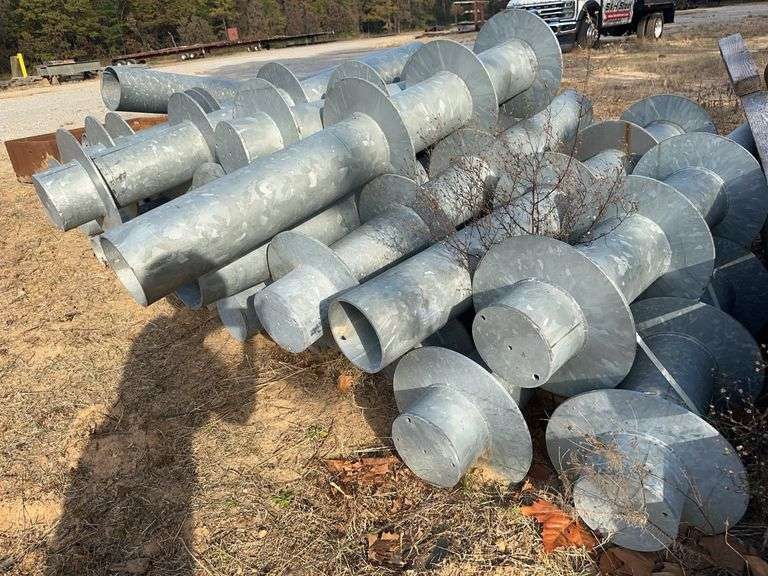 (27) Steel Tube 8 1/2" x 90" Galvanized - See Photos image