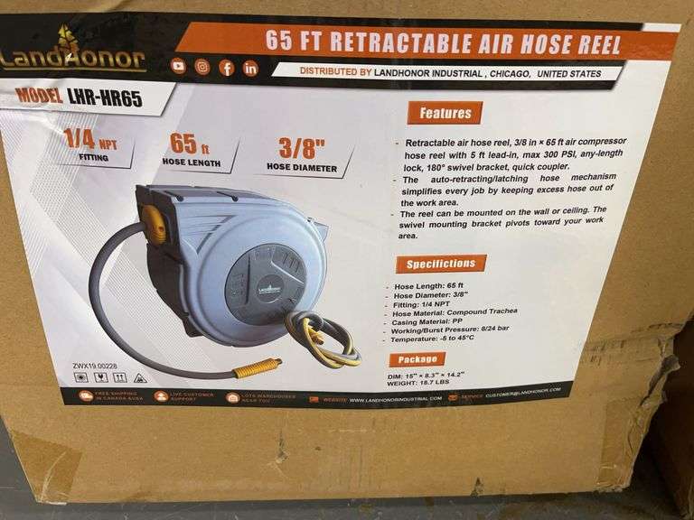 65' Retractable Air Hose Reel image