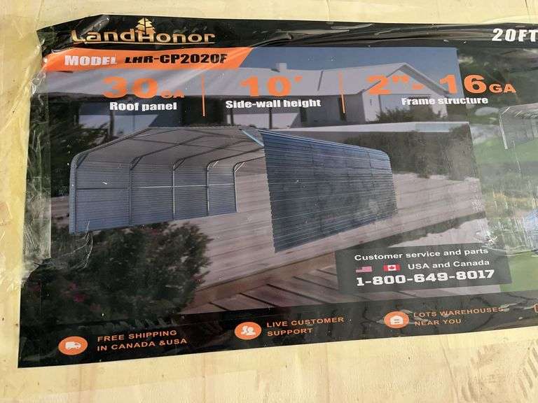 20' x 20' All Steel Carport image