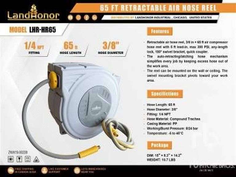 65 ft. Retractable Garden Hose Reel image