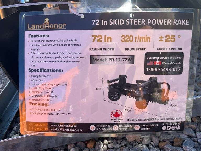 2025 Land Honor Power Rake image