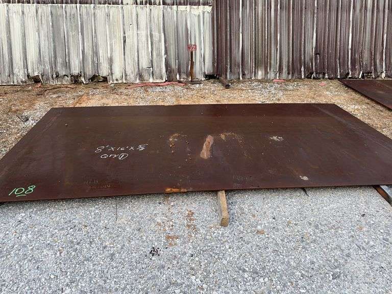 (1) 8' x 16' x 5/8” thick Steel Plate image
